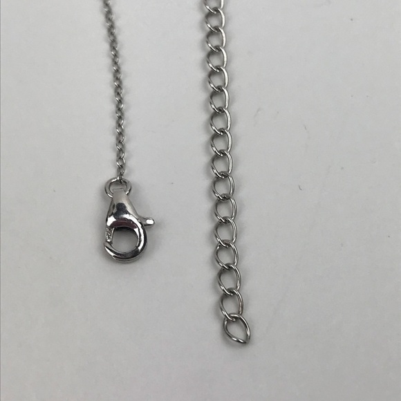 Sterling Silver Heart Religious Cross Necklace - Picture 8 of 8